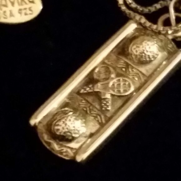 Navika Sterling Silver Tennis Pendant Necklace - Picture 6 of 8